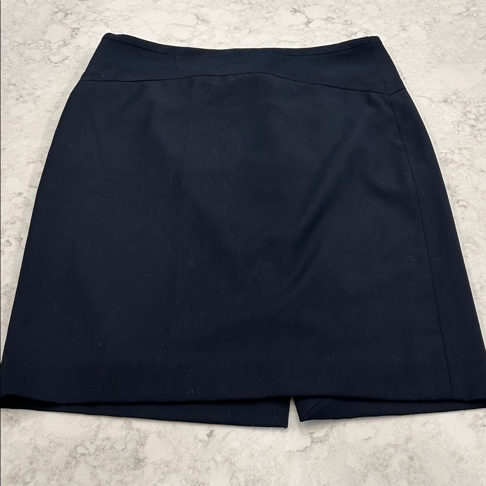 The Limited Navy Pencil Skirt with back slit - Size 4